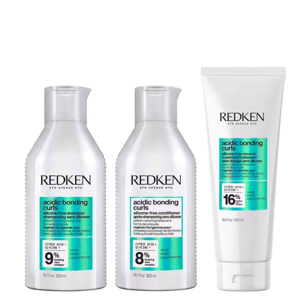 REDKEN ACIDIC BONDING CURLS SHAMPOO & CONDITIONER 3PC SET